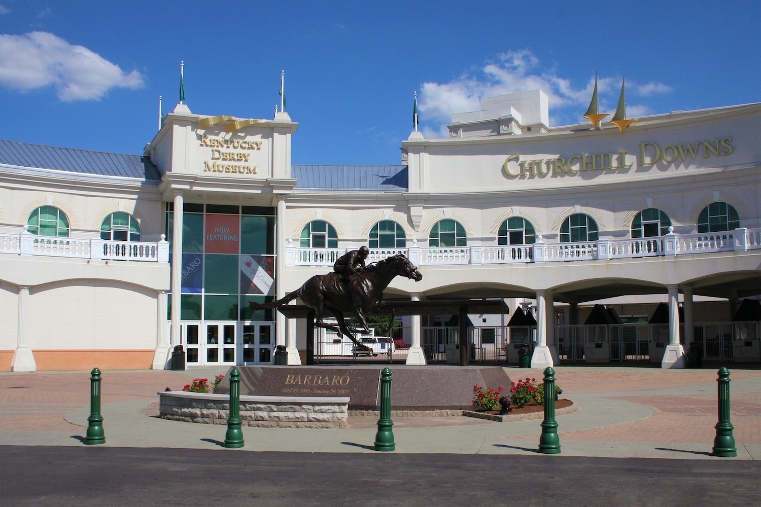 Entrances to Kentucky Derby Museum and Churchill Downs